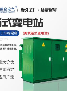鹏变13型美式紧凑型箱变315KVA美变压器PB变电站路灯箱变