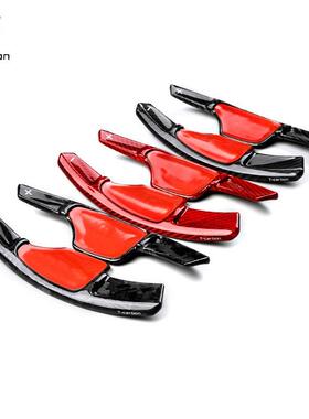 真碳纤维方向盘换档拨片适用凯迪拉克CT4CT5XT6XT4改装加长换档贴