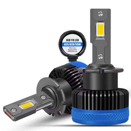 外贸爆款汽车LED大灯D1SD2SD3SD4SD5SD8S大功率55W双铜管灯