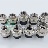 pe铜铁活接头外丝内丝活接4分6分1寸pe水管配件热熔管件配件