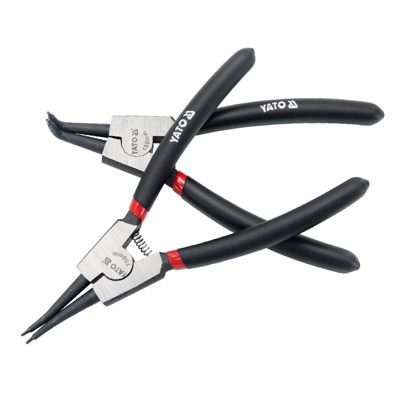 YATO卡簧钳内外弯直轴用孔用卡环卡黄张力挡圈钳弹簧钳子