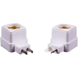 灯头插座带开关E27螺旋螺口灯座插头壁插式LED灯泡节能灯灯口螺纹