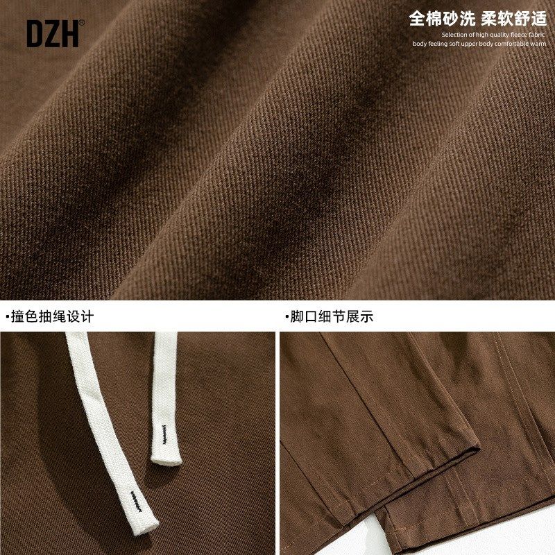 男生咖啡色裤子春季男裤直筒工装裤男宽松阔腿裤美式户外休闲长裤,男装,休闲裤,淘宝优惠券,粉丝福利购,淘宝优惠卷