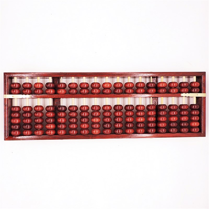 老式仿古大号13档15档17档7珠全实木木质木珠算盘收藏乔迁算盘
