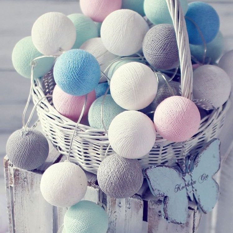 led藤球灯彩灯闪灯串灯满天星少女心房间布置求婚圣诞节装饰道具