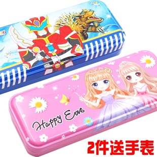 九九乘法口诀表文具盒铁小学生儿童铅笔盒幼儿园男生女孩可爱笔袋