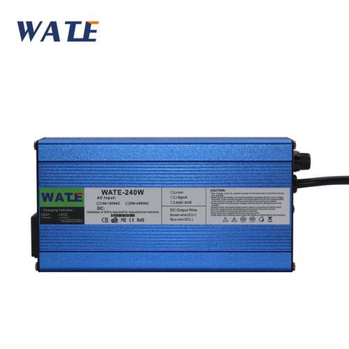 12V9A充电器输出电压13.8V12V铅酸电池智能充电器蓝色铝壳