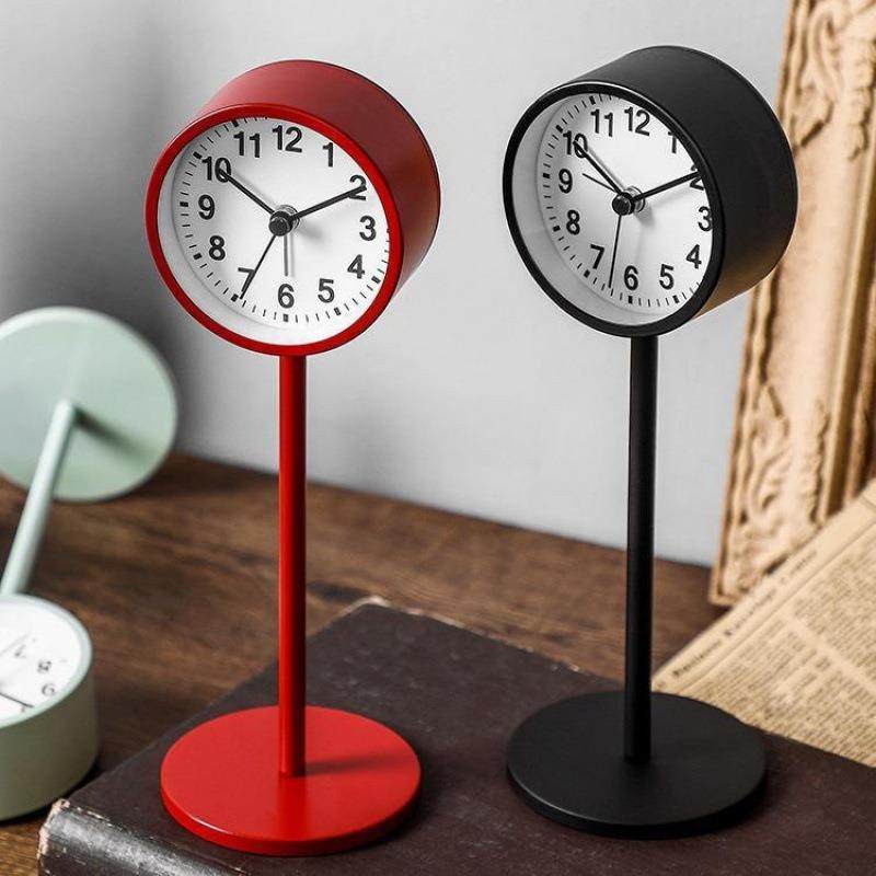 闹钟简约北欧风格学生用静音床头钟表书桌摆件个性小座钟,农用物资,其他肥料,淘宝优惠券,粉丝福利购,淘宝优惠卷