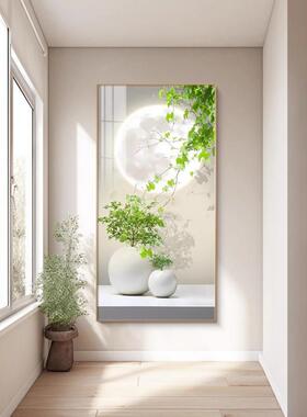 Q3Y北欧小清新入户玄关装饰画简约客厅绿植走廊过道壁画楼梯