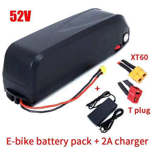 海龙电动自行车电池52V10-20ah1000w自行车电池配充电器滑轨