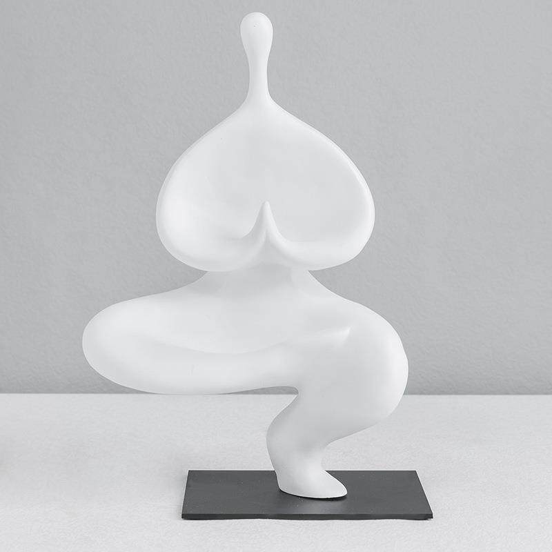 简约现代瑜伽抽象人物摆件样板间家居客厅电视柜书房办公室装饰品,工业油品/胶粘/化学/实验室用品,其他实验室设备,淘宝优惠券,粉丝福利购,淘宝优惠卷