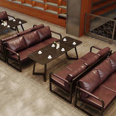 复古音乐小馆酒吧卡座沙发音乐息餐吧休闲厅工酒业风休zl16555区