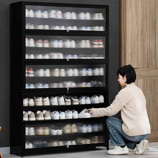 346FMXG1口鞋柜高款立式层入柜一体门外走门廊用极窄家用鞋架子多