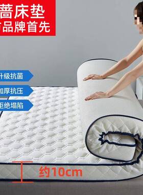 厚乳胶床垫家用床可垫子双人折叠宿舍单双72182人床褥打地加地铺