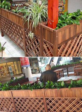 隔花架户木外庭院围栏栏栅室内护栏餐断厅塑F95HJ7T6木花架阳台花