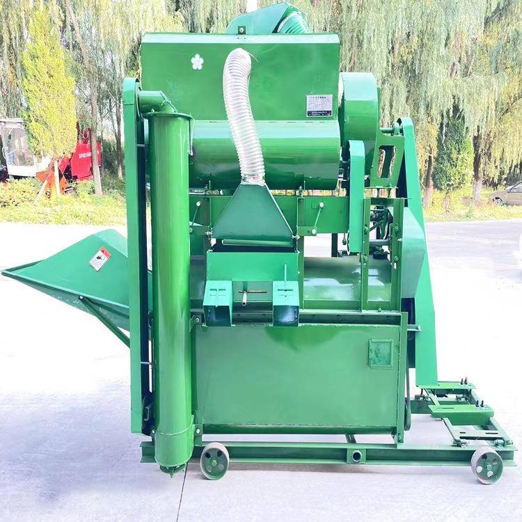 沙克龙尘口去杂打谷机125型号NXP双0接料自动装袋谷子脱粒机1除0