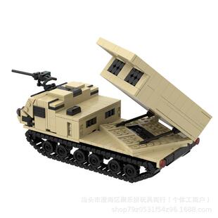 热卖MOC175827M748270多管火箭炮-坦克小朋益智拼装拼友插积木