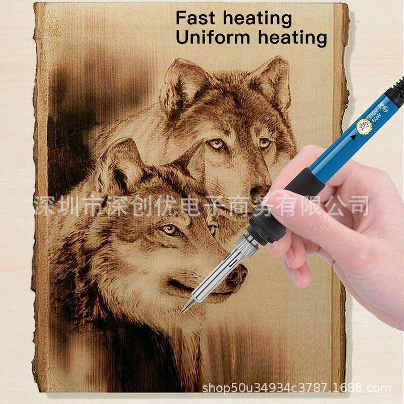 1燃07材PCS木燃烧工具木材烧套件AL-64292雕刻纹焊接技巧模板支压