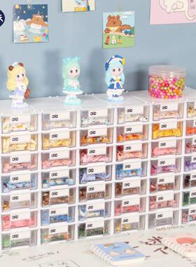 簪娘手工脂材料树配件盒透明饰品UEQ桌收面纳家用零件盒