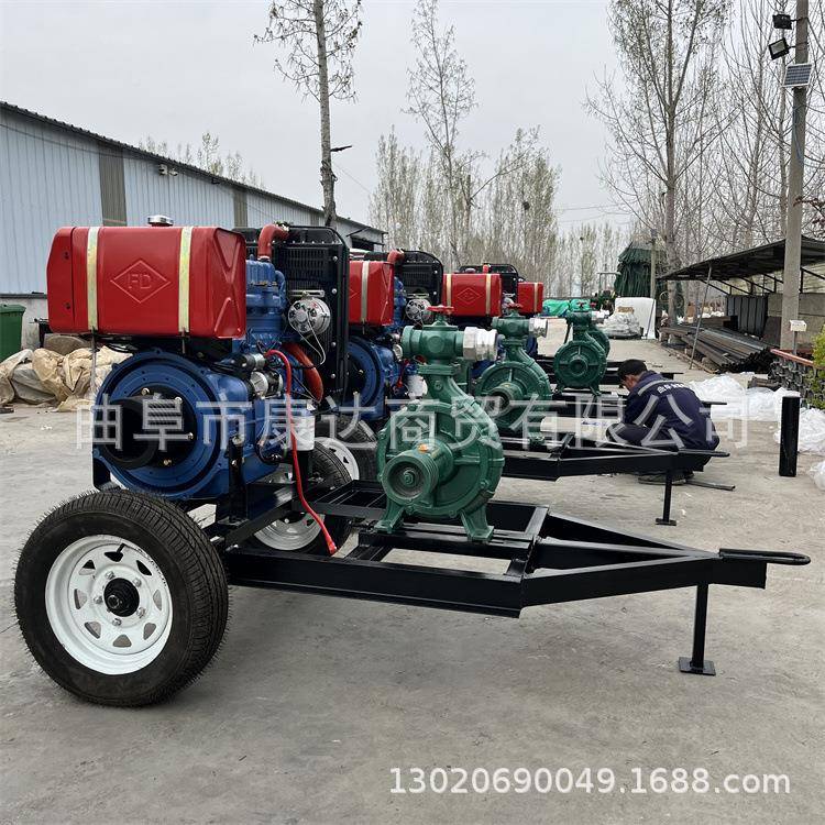 拖拉机背负抽水KD-CSB-4带滴管微喷带高压泵带卷帘盘喷泵机灌3式0