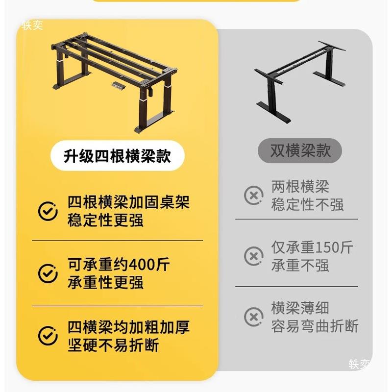 电升降桌四立柱电动脑铁桌办公桌餐桌书桌学FZX习桌艺桌腿茶几腿图片