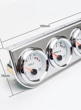 汽车仪装汽车仪表黑色三联水温油温油改Yibiao-G压电压表表品保质