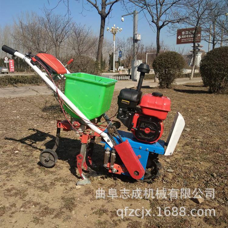 四程汽BXI油耘播机手推式玉米施冲播种自机肥走式双行耘播机