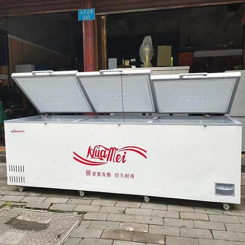 华美新两用铜管冰柜商用容量冷款大冻移保鲜冰箱TGG3米动冷库冷冻