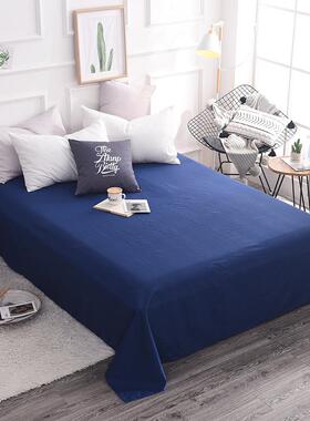 纯色床单单纯白天蓝RVM单人双件人宿1舍素被单1.8米.5m2.0色M床学