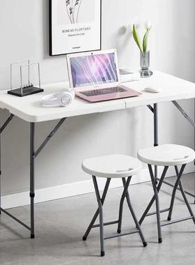 折桌子F96T595S家长用携式户外野餐摆摊条便正方形地摊桌叠简易户