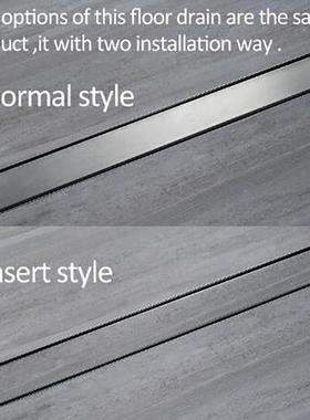 HDEEPI不锈室钢浴H长地漏防臭卫生HIDL007A间60cm隐形地漏IDL007A