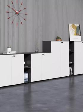 白文件柜印矮柜色木柜质储物柜桌边柜打机XCZ柜隔断资料收纳柜茶