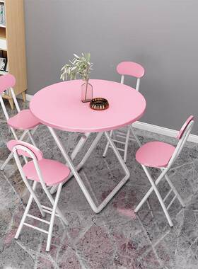 可方折摆叠桌简子餐桌家用小户型出租房易OBY吃饭桌椅便携摊小桌