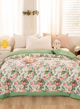 202URZ5新全棉床豆豆绒被单被款套床上用品居家秋冬春被夏被纯棉