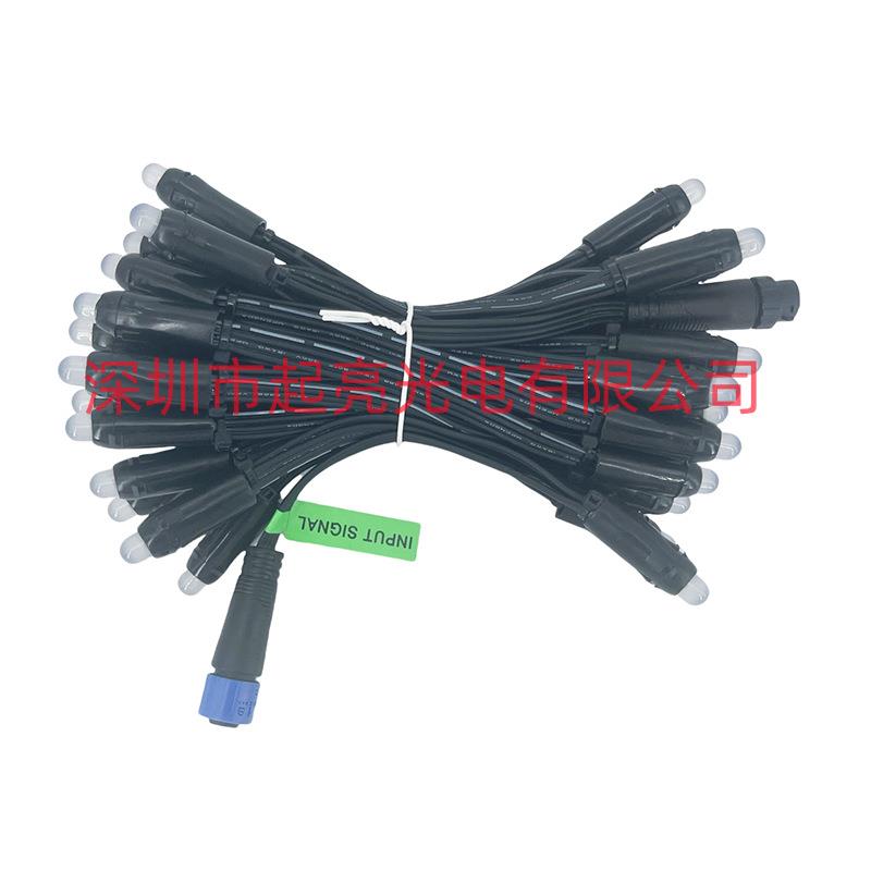 LE灌防水全彩外露灯串2胶81QL-2811-1断点续传12V圣发诞灯穿D孔光