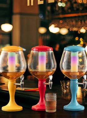 出啤酒分配器网红酒吧便携啤酒七饮料桶KA22口V彩冰柱精酿啤T酒酒