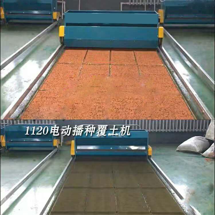 水稻苗床秧苗育秧电动覆土机电动秧苗播种覆土施肥机一体机