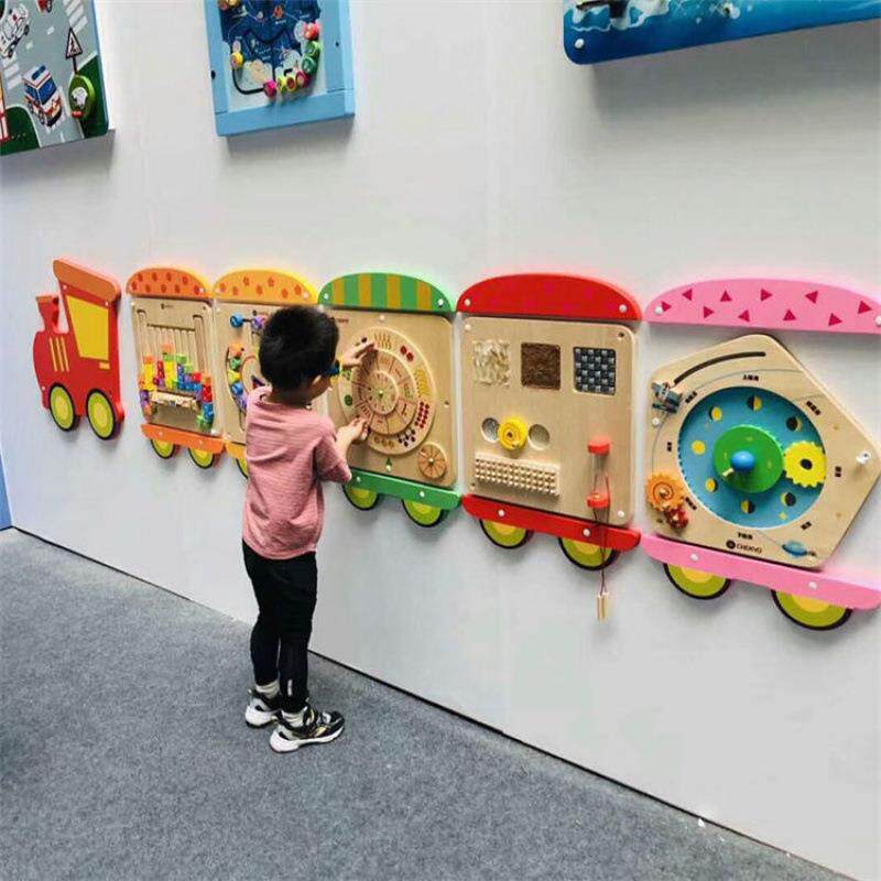 幼儿园墙面游戏走廊装饰益智墙上玩具儿童早教墙面玩具大型操作板