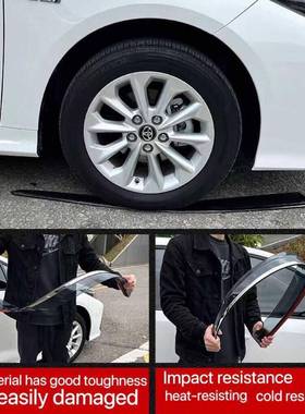 适用猎豹CS9晴雨挡车窗雨眉遮阳板配件MITSUBISHICS9WindowVisor