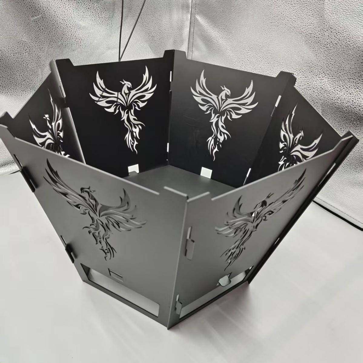 1.8mm厚铁艺露营轻便篝火炉野营户外可拆卸卡片式焚火台柴火炉,电子元器件市场,其它元器件,淘宝优惠券,粉丝福利购,淘宝优惠卷