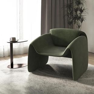 意式椅子极简扶手椅老虎懒人单椅沙发休闲家用螃蟹舒适百搭