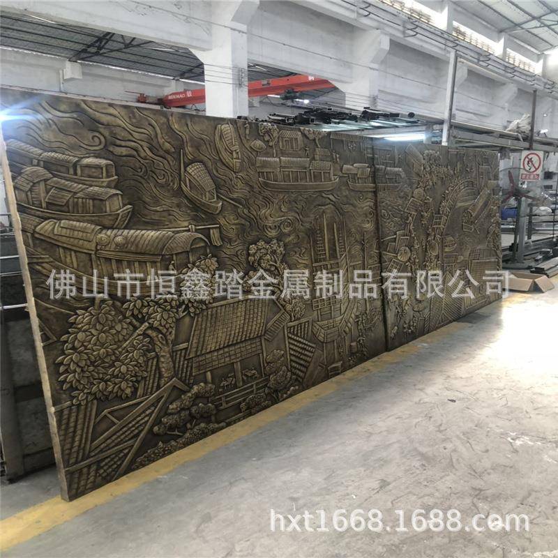室内外墙面装饰图梅兰竹菊锻打浮雕壁画景区广场校园文化浮雕墙