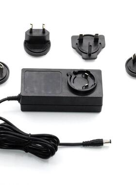 插墙式60W12V适配器12V5A转换头电源24v2.5A可换AC插脚适配器