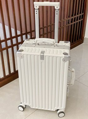 金登仕复古行李箱铝框PC拉杆箱女24寸26旅行箱男20寸密码登机箱子