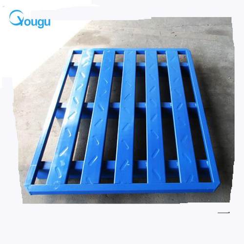 川字钢制托盘四面进叉铁卡板物流铁栈板网格镀锌叉车托盘铁托盘