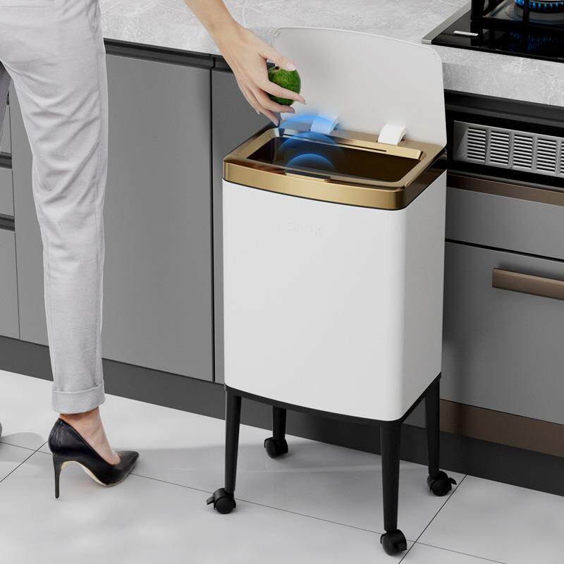 GAO加高拆卸高脚垃分圾桶K不锈钢智能感应无盖WHG系列类6可658CJ