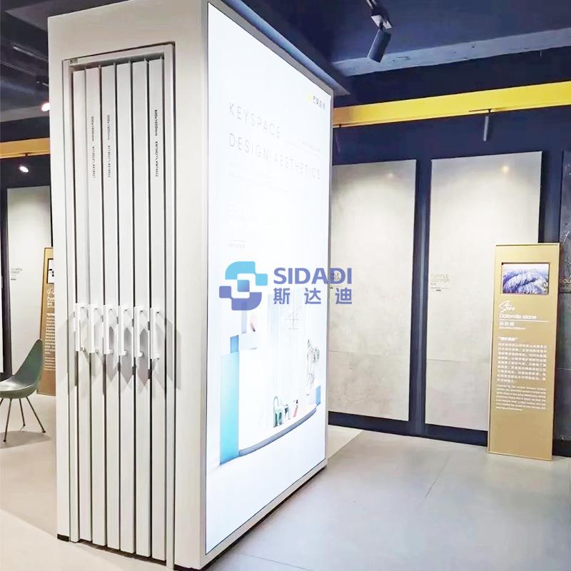 工厂直供瓷柜砖展示架可动移砖展架推拉式岩板724展示拆装金属货