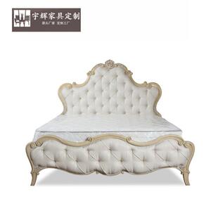 福国溢家居FOO卧KYI床K法香颂室软包床组合1头柜简约法式 公主床