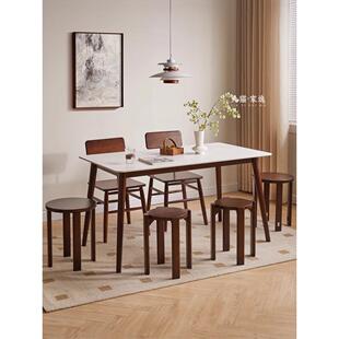 实圆木组凳子凳可叠放家用叠叠乐餐桌凳加厚凳合移动边几207带万