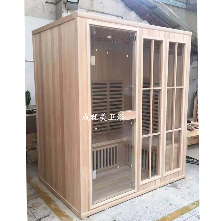 一件起定家用汗蒸房便捷式桑拿房频谱屋铁杉木远红外光波房sauna